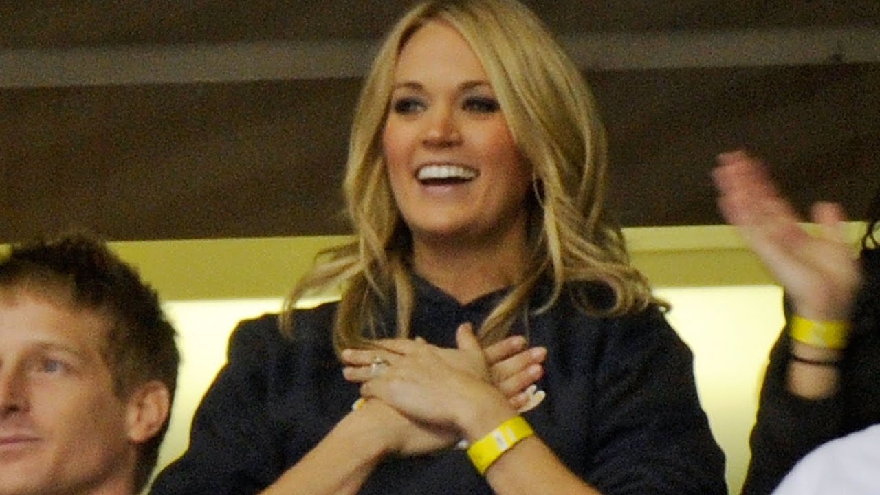 Carrie Underwood Adorably Cheers On Husband Mike Fisher in NHL Playoffs --  Watch!