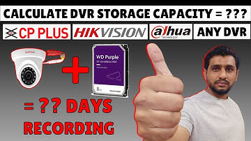 how to check hard disk recording capacity | cctv camera storage capacity how many days Technosearch