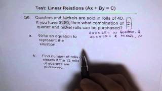 2 Variable Linear Application Money  Q6