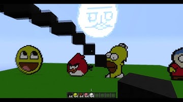MineCraft ll Epic Face Pixel Art Tutorial ll Part 1