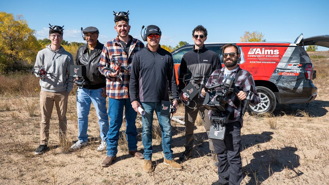 Aims UAS Students Fly Drones for Car Commercial - YouTube