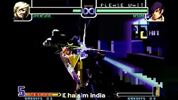 the king of fighters 2002 iori 2x crossup kicks with sounds BUG