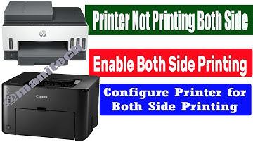 Enable Both Side Printing | Printer Not Printing Both Side | Configure Printer Both Side Printing