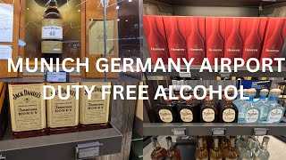 Munich Germany Airport Duty Free Alcohol, What Is Available