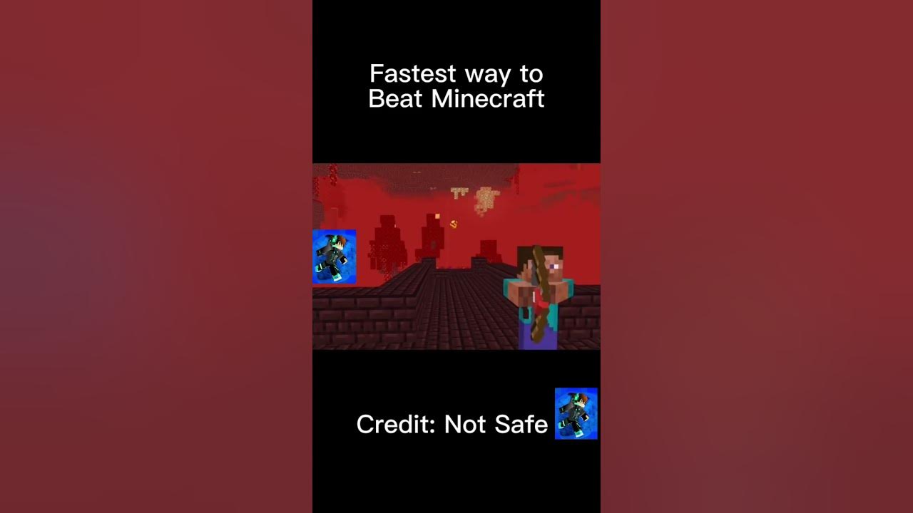 Fastest way to beat Minecraft (snelste weg om Minecraft te verslaan
