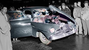 Insane Vintage Car Crashes Compilation (1930s-60s) - History Colorized