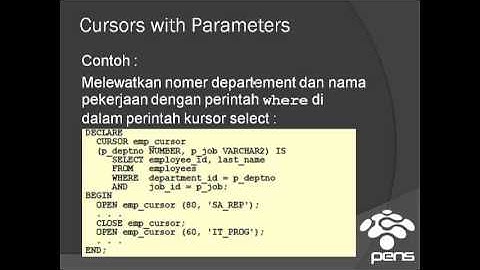 praktikum 6 Advanced Explicit Cursor