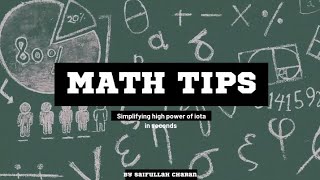 EASY WAY to Simplify Higher Powers of i (Imaginary Unit) – By Saifullah Charan