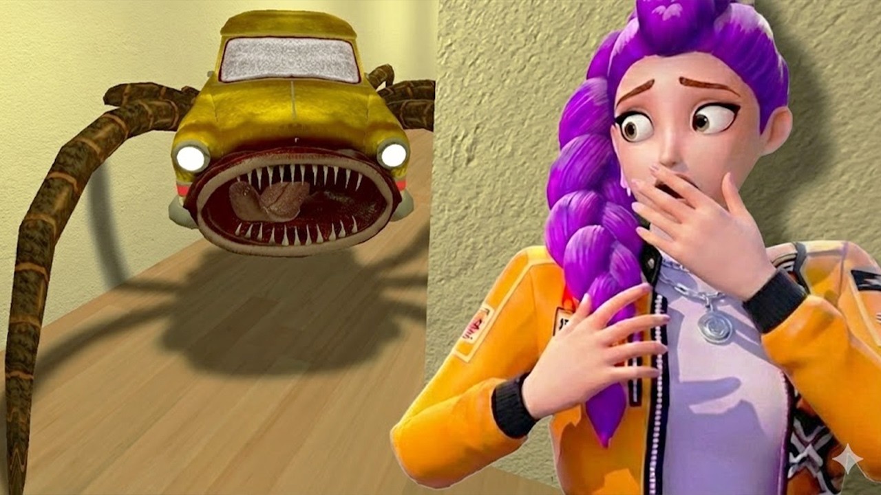 CAR EATER HURT RUMI FROM K-POP HUNTERS IN GMOD