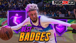 NEW UPDATED SEASON 1 BEST GUARD BADGES NBA 2K23 CURRENT NEXT GEN BEST BADGE SETUP ON NBA 2K23