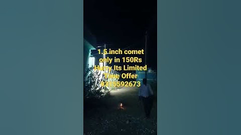 Comets And Tails In Very Good Rates #coldpyro #tails #comet #mines