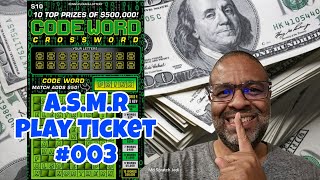 A.S.M.R. PLAY | Codeword Crossword | PA LOTTERY SCRATCH OFF TICKETS #scratchers #asmrsounds #003 screenshot 5