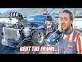 My hardest crash ever in a burnout car totaled