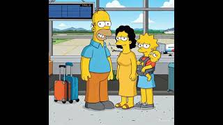 The Simpsons At The Airport