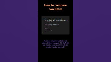 How to compare two dates #shorts #javascript