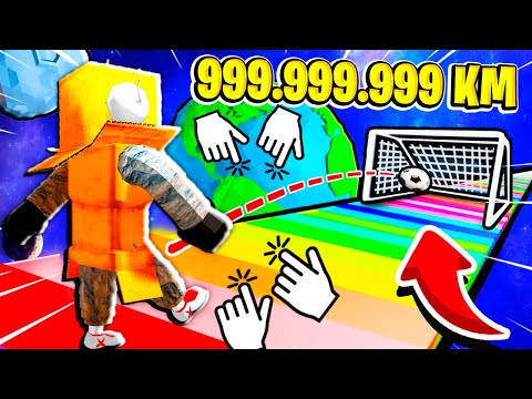 САМЫЙ СИЛЬНЫЙ В МИРЕ УДАР ПО МЯЧУ на 999.999.999 КМ ЧЕЛЛЕНДЖ ROBLOX Goal Clicker