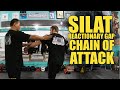 Leere Hand Schlägt Kettenangriff Silat Suffian Selbstverteidigung ReactionaryGap Kuntau HitH