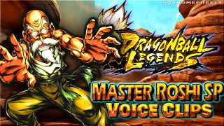 All Master Roshi Sp Voice Clips Dragon Ball Legends Voice Lines Mike Mcfarland - English