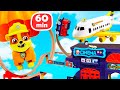 L’avion et les véhicules de Fred – Compilation amusante de jeux pour enfants
