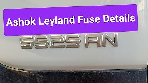 Ashok Leyland BS6 5525 AN Vehicle Fuse Details 🚌 #youtube #fuse #vehicles