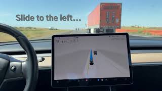 Tesla FSD Beta 11.x - Dynamic Lane Positioning