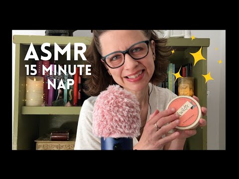 ASMR 15 Minute Power Nap #3 😴 Soft Sounds for Sleep (Lids + Jars, Tapping, Unintelligible Whispers)