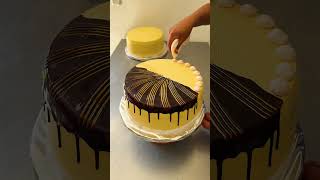 como decorar torta con ganache y rosas
