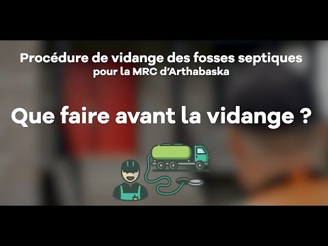 Vidange des installations septiques - MRC de Lotbinière