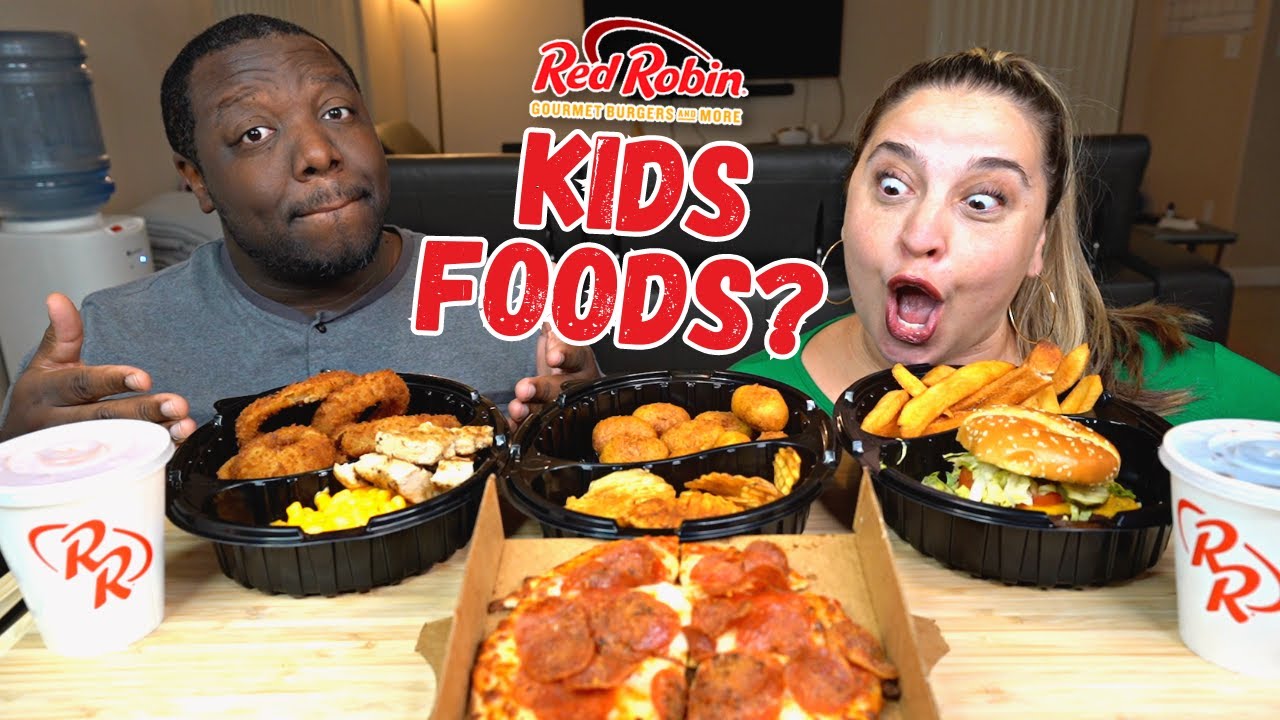 Eating The ENTIRE Red Robin Kids Menu! [Food Review] - YouTube