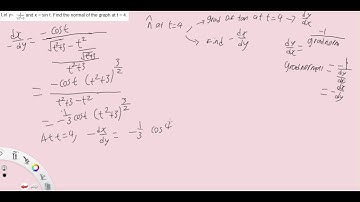 Applications Of Parametric Differentiation: Tangents and Normals