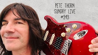 PETE THORN SUNDAY LIVE #343
Got GAS? Check out all the cool gear and sweet deals from my pals at Sweetwater (Affiliate): https://imp.i114863.net/Zg0RQ
Check out the Suhr Pete Thorn Signature guitars here: https://www.suhr.com/instruments/pete-thorn/
https://www.suhr.com/instruments/pete-thorn-standard-hss/
Want some cool reading/progressive glasses, that don’t look like they came from the drug store? I wear em, I dig em! Check out CADDIS:
https://caddis.pxf.io/c/
BRAND NEW PETE THORN MERCH! T-shirts, hoodies etc: https://teespring.com/stores/pete-thorn
PETE THORN II NEW ALBUM OUT EVERYWHERE NOW, CLICK TO BUY/LISTEN HERE: http://smarturl.it/petethornII
Get Petes Space Charged jam track in E on iTunes: https://itunes.apple.com/us/album/space-charged-jamtrack-key-of-e/1312721194?i=1312722012
Check out A Rush To The Head: by Pete Thorn https://itunes.apple.com/us/album/rush-to-the-head-single/id1235157238
Check out Clean To Scream by Pete Thorn: https://itunes.apple.com/us/album/clean-to-scream-single/id958774283
Check out To Live And Die In Nashville by Pete Thorn: https://itunes.apple.com/us/album/to-live-die-in-nashville-single/id958453908 PETE THORN SUNDAY LIVE #343