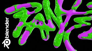 How To Make Gooey Text In Blender!