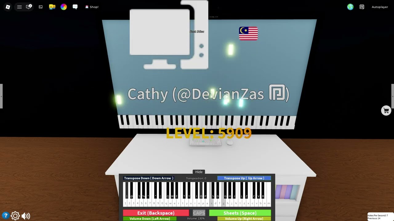 Back to Friends on Roblox Piano - YouTube