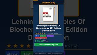 Lehninger Principles Of Biochemistry 8Th Edition David Nelson - Complete Study Package