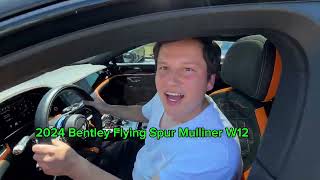 I got to drive this 626hp @ 6,000RPM 2024 Bentley Flying Spur Mulliner W12 today on my lunch break!!