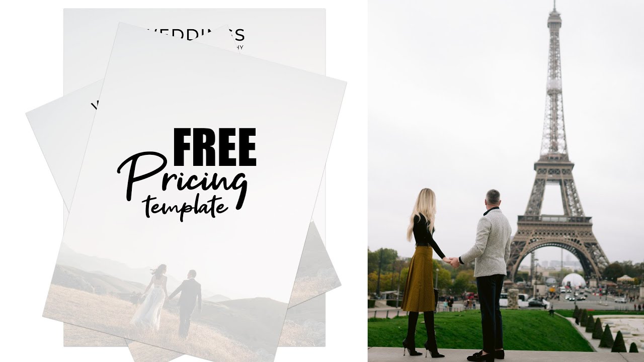 Wedding Photography Pricing Template! FREE!