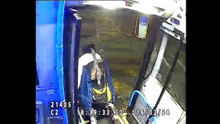 Inverness bus station wheelchair ramp wrecked - CCTV