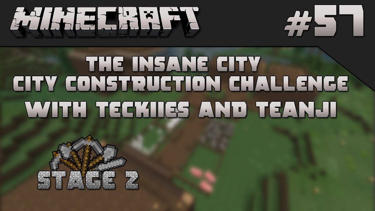 Minecraft: The Insane City Construction Challenge w/Teanji - Episode 57 - Chicken Depopulation