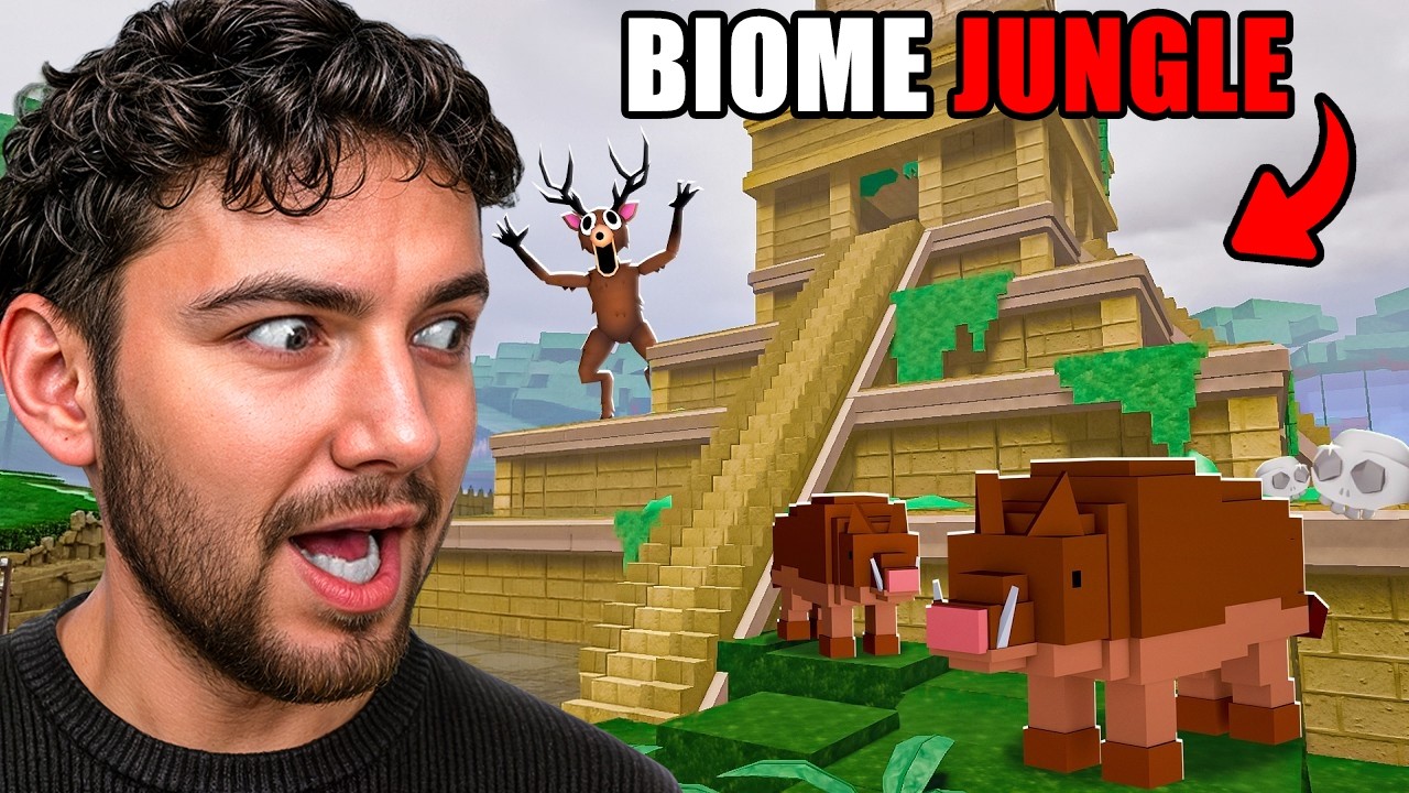 Le biome JUNGLE est INCROYABLE sur 99 nuits dans la forêt 🌴