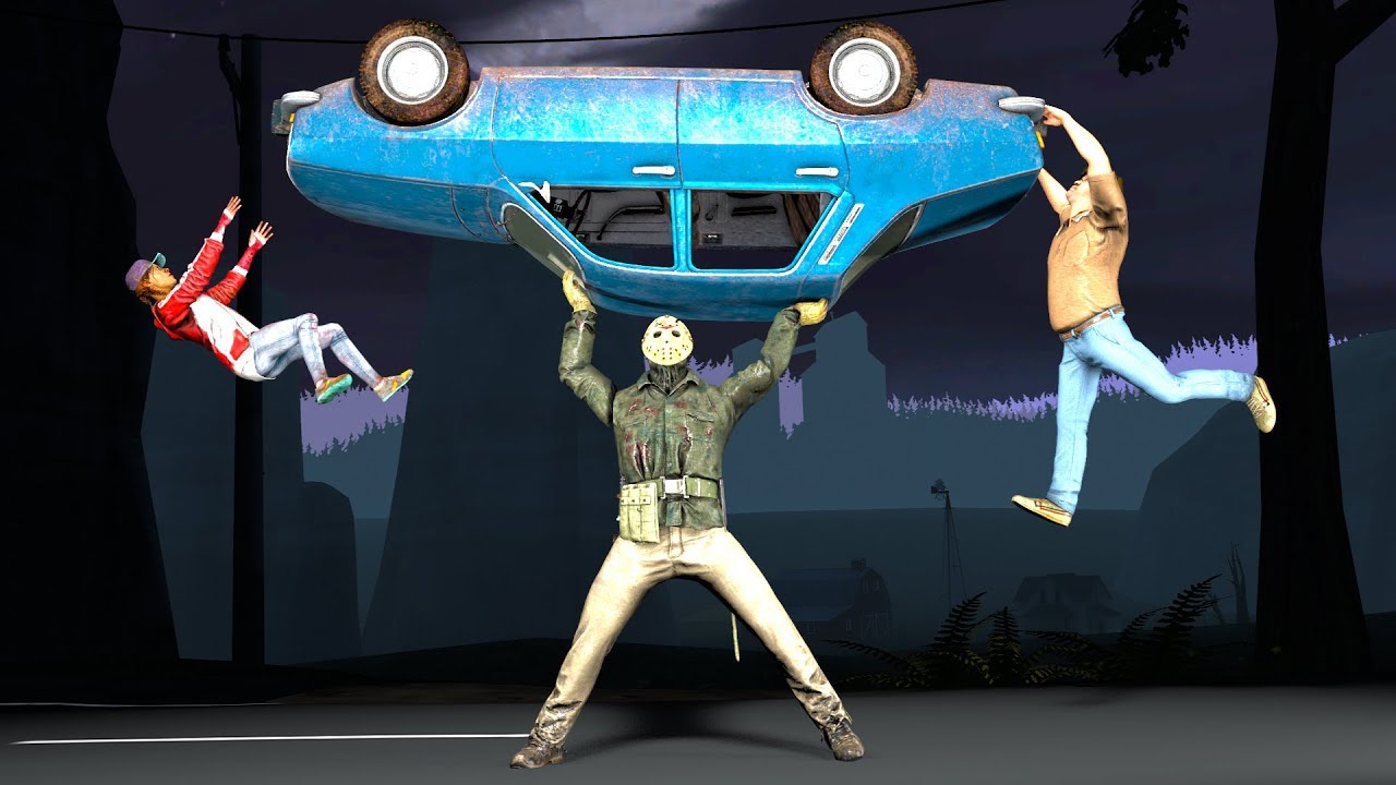 Мужик поднял машину