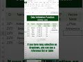 DATA VALIDATION LIST