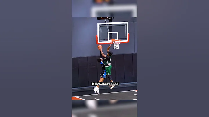 He went Lebron chase down Block!!