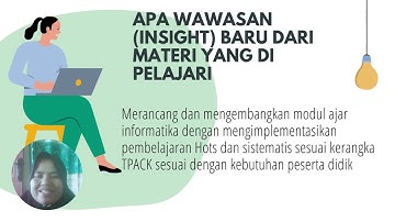 RESUME VIDEO REFLEKSI BIMTEK INFORMATIKA MODUL 4