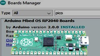 New Raspberry Pi Pico in Arduino IDE - Arduino Mbed Core for RP2040 boards