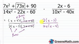 Algebra 2 Lesson #49 How to Multiply and Divide Rational Expressions