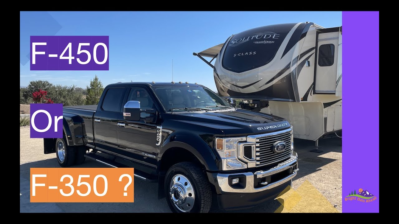 FORD F450 Pickup vs F350 Specs FullTime RVers review 2021 Ford F
