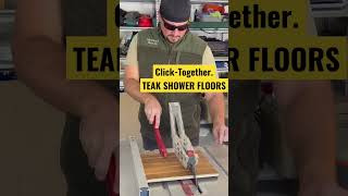 HOW TO Install Click-Together Teak Shower Floor