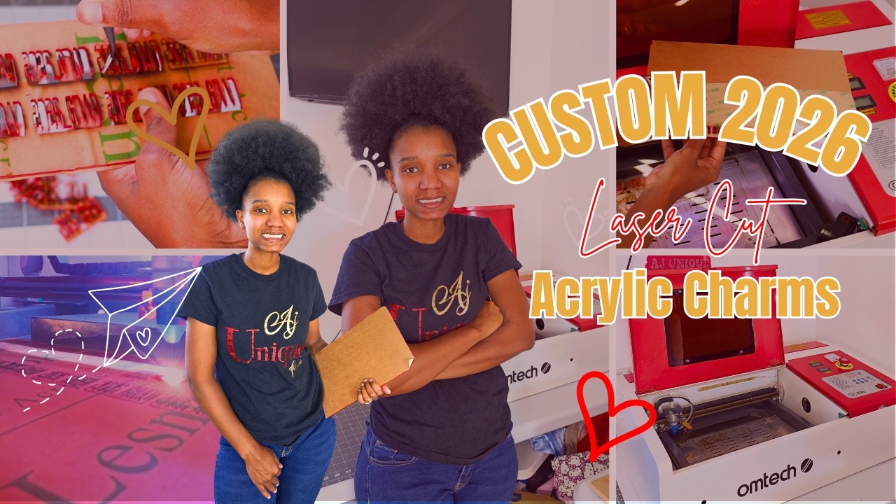 How to Make 2026 Graduation Acrylic Charms | K40 Laser Cutting Tutorial