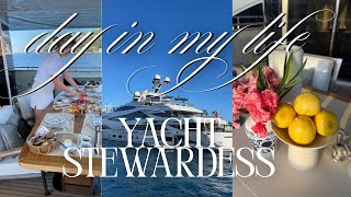 day in the life of a yacht stewardess 🛥️