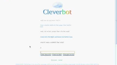 Funny Cleverbot chat